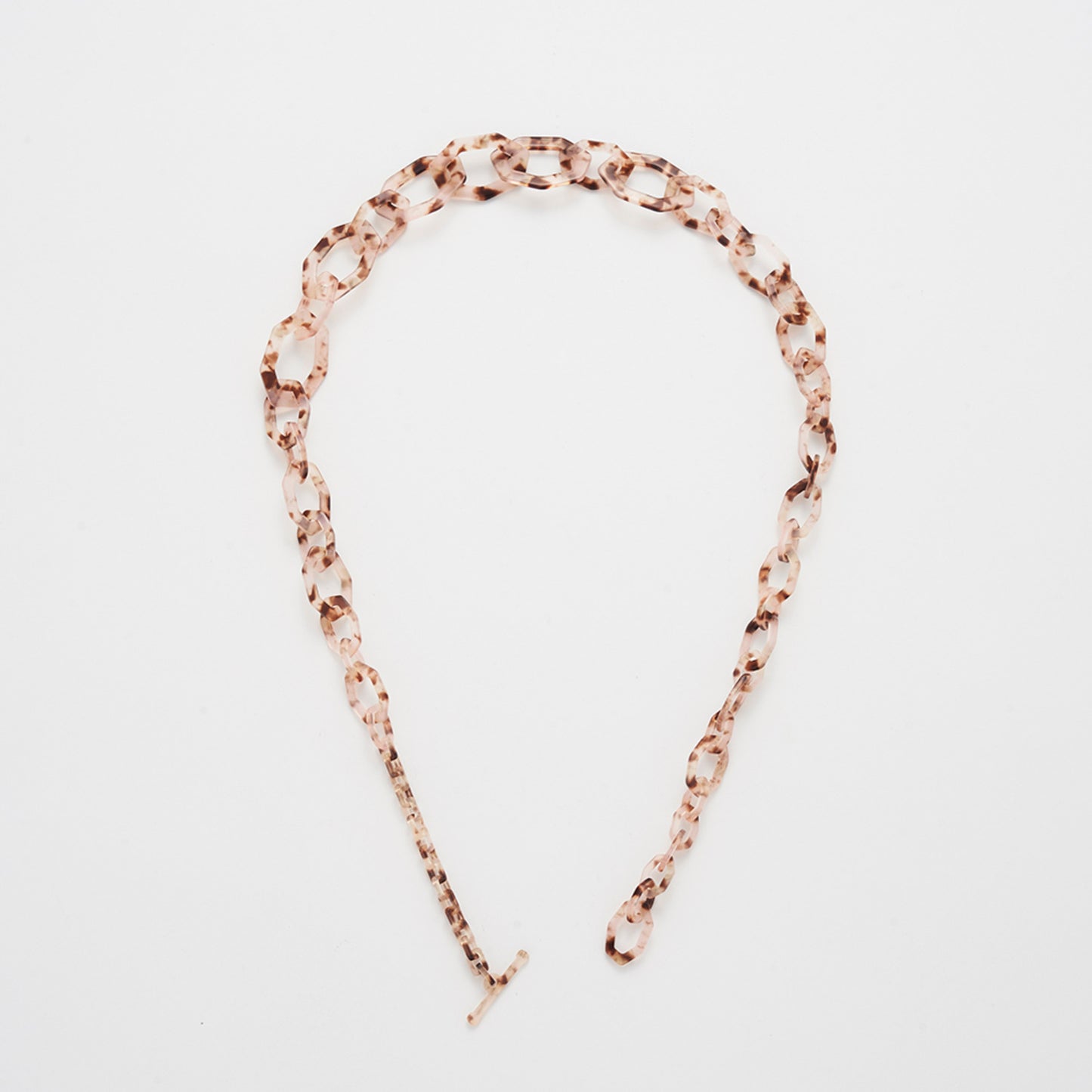 Chain Acetate Chunky Toggle | Pink Leopard