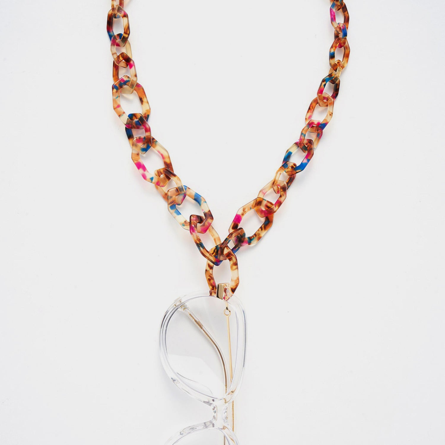 Chain Acetate Chunky Toggle | Tropical Orange