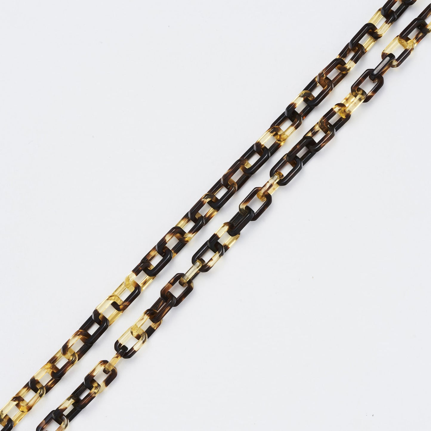 Chain Acetate Bricks | Olive Leopard