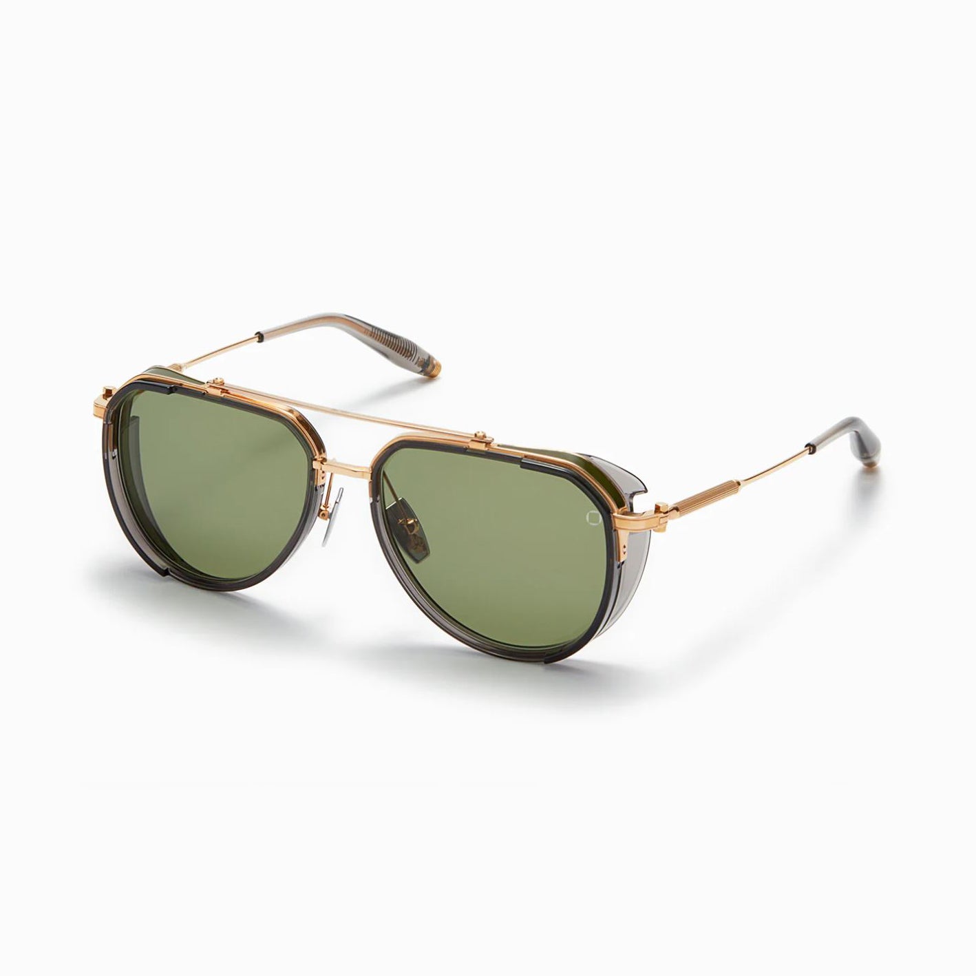 ECHO | Dark Grey Crystal & Gold / Olive Green