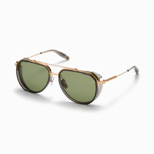 ECHO | Dark Grey Crystal & Gold / Olive Green