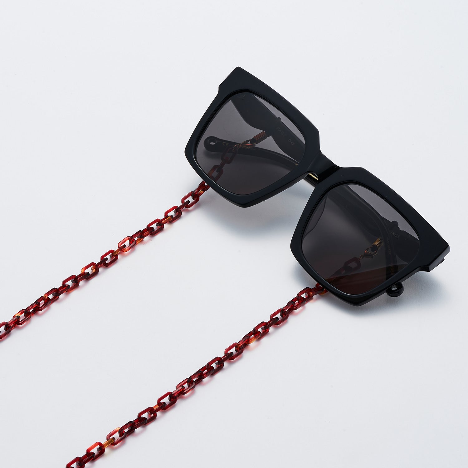 Chain Acetate Bricks | Burgundy