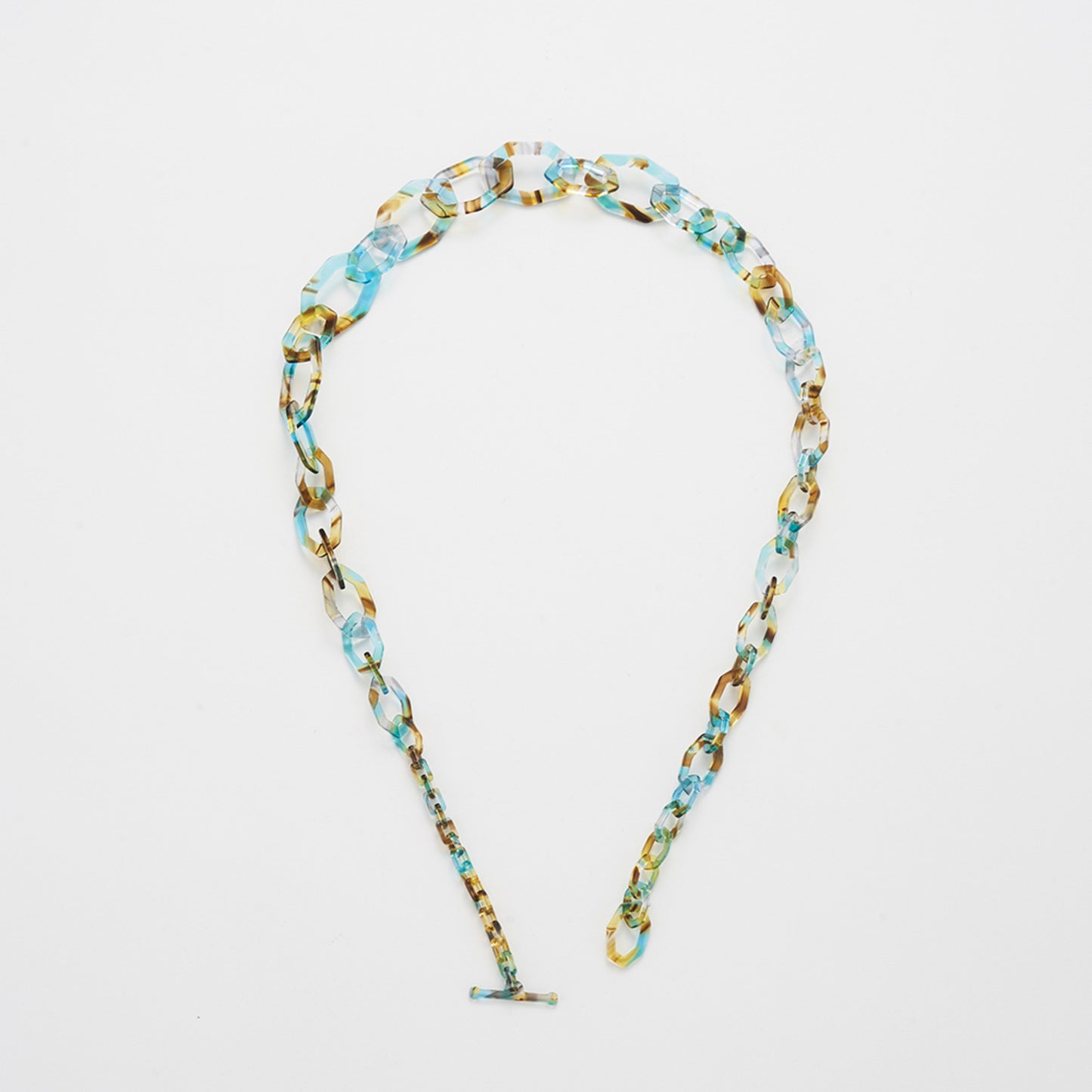 Chain Acetate Chunky Toggle | Tropical Blue