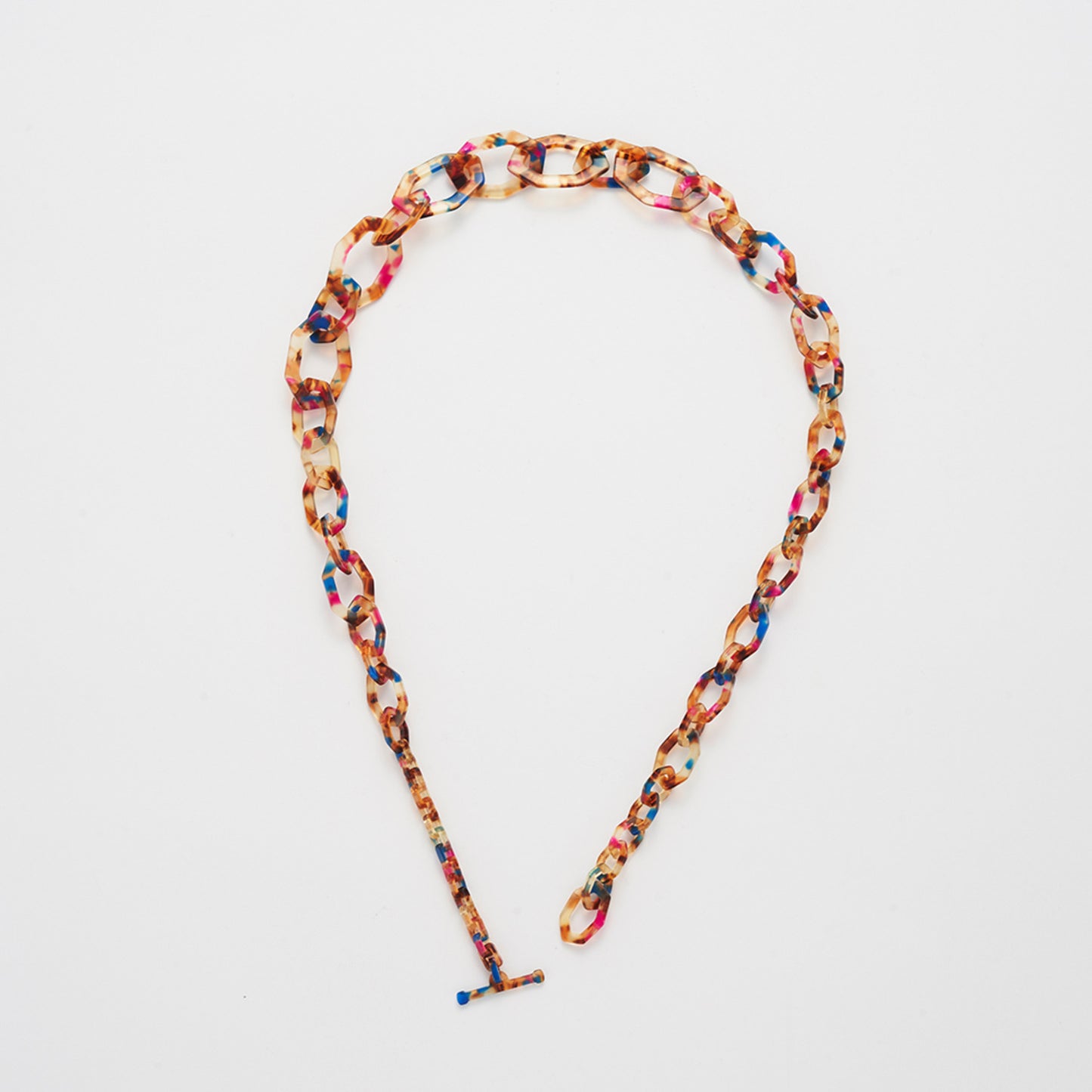 Chain Acetate Chunky Toggle | Tropical Orange